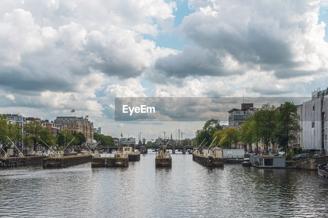 Typical view of amsterdam from its waterways