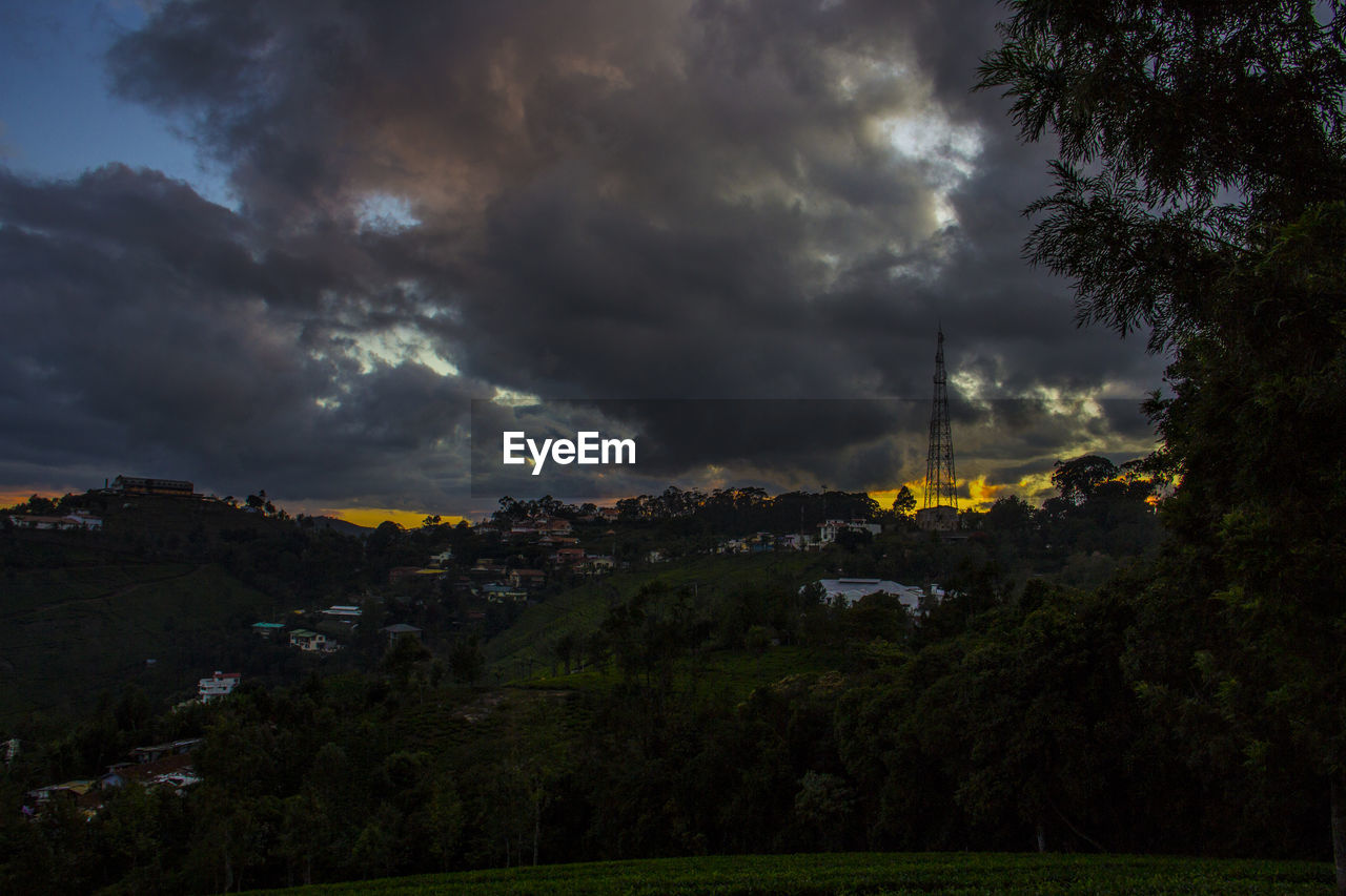 DRAMATIC SKY OVER TOWN