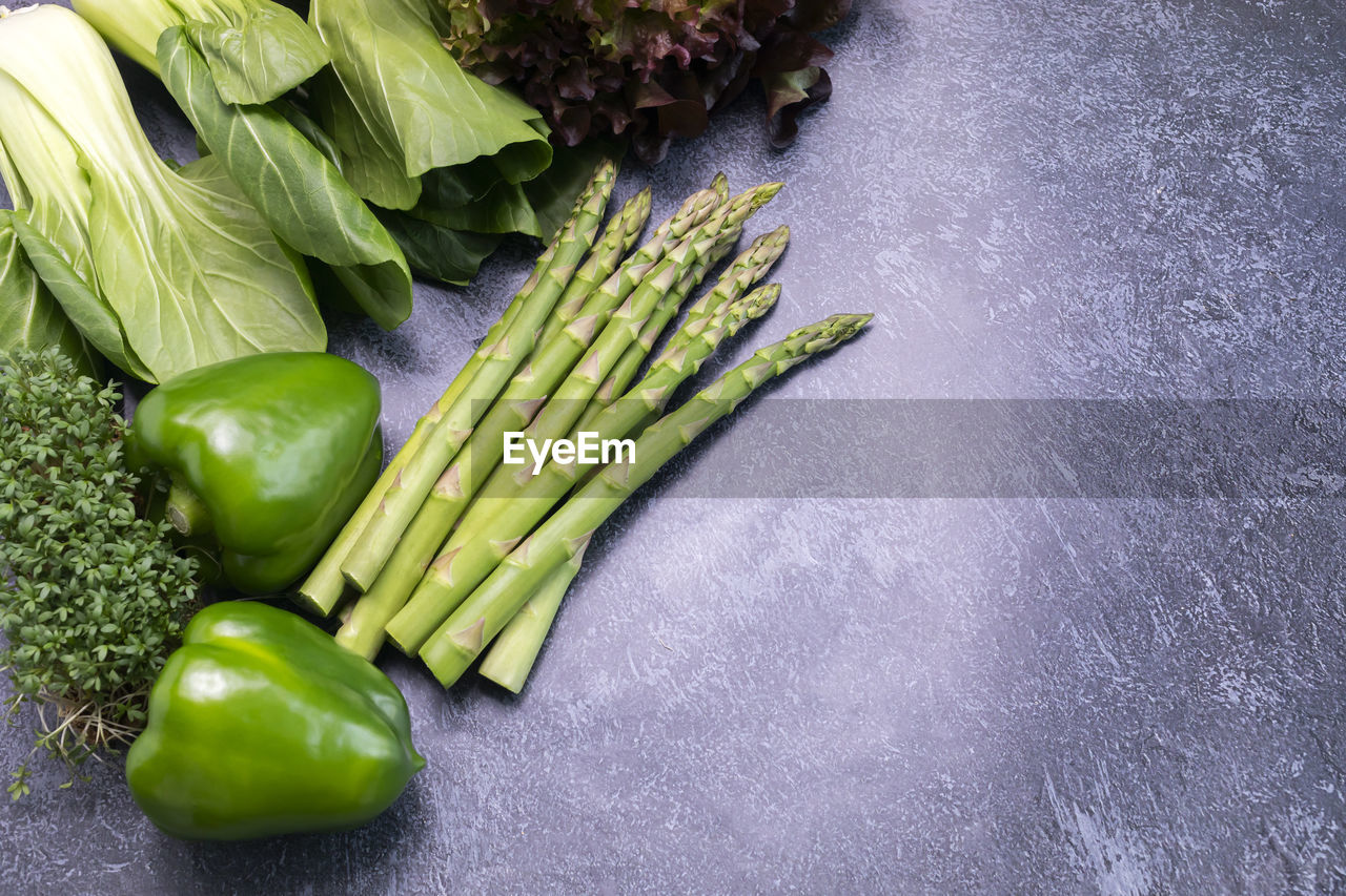 high angle view of food