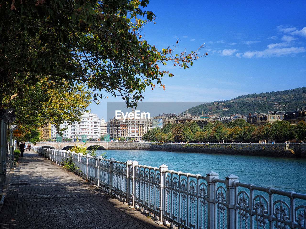 BRIDGE OVER RIVER IN CITY