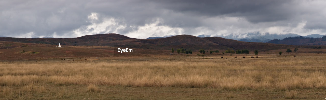 Panoramic view of landscape against sky