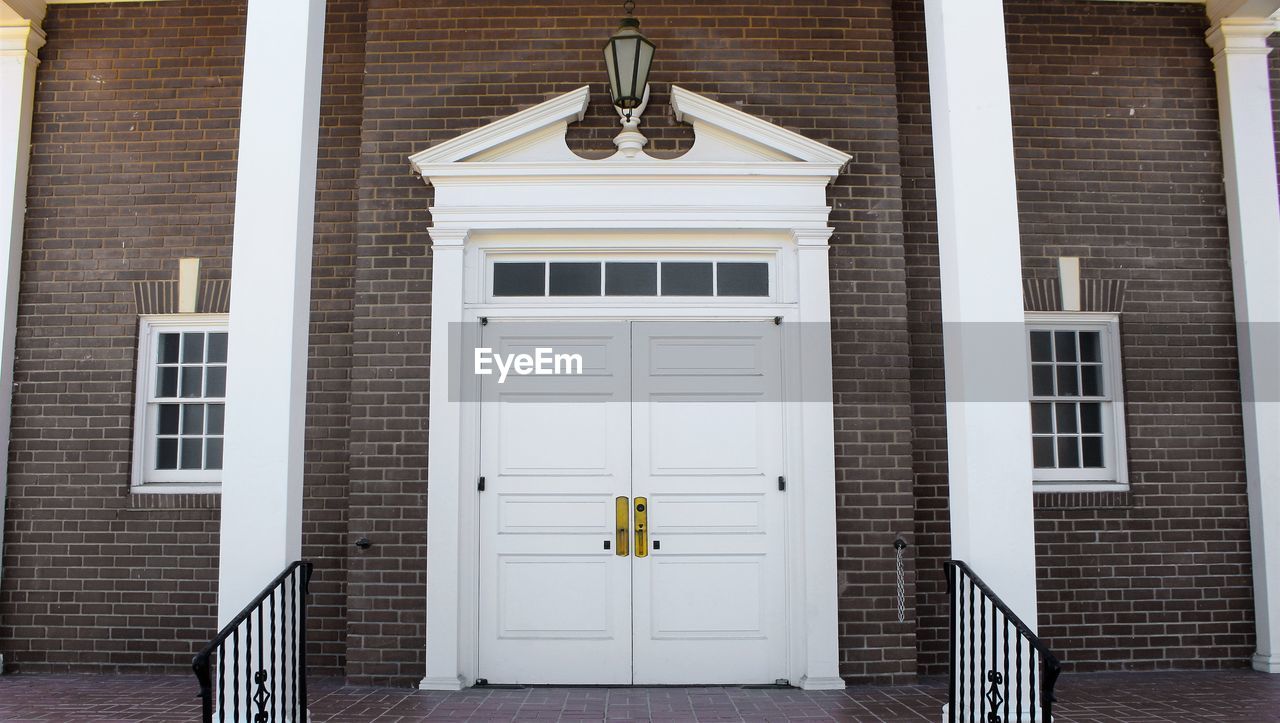 Entrance of building