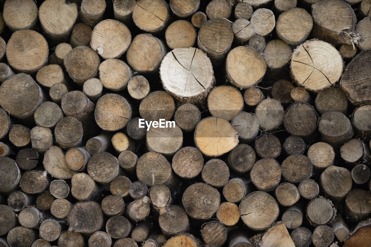 FULL FRAME OF LOGS