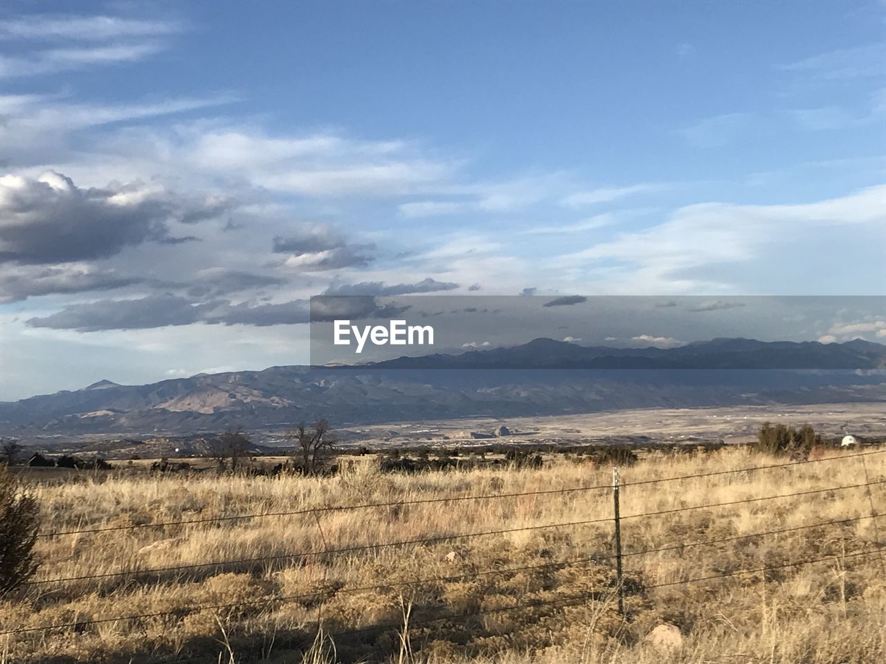 SCENIC VIEW OF LANDSCAPE AND MOUNTAINS AGAINST SKY