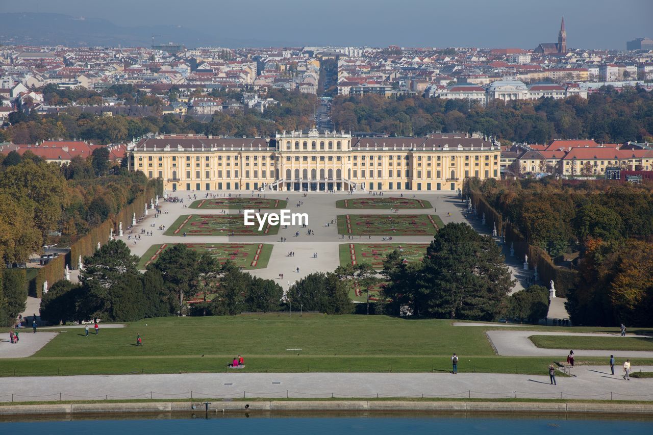 HIGH ANGLE VIEW OF BUILDINGS