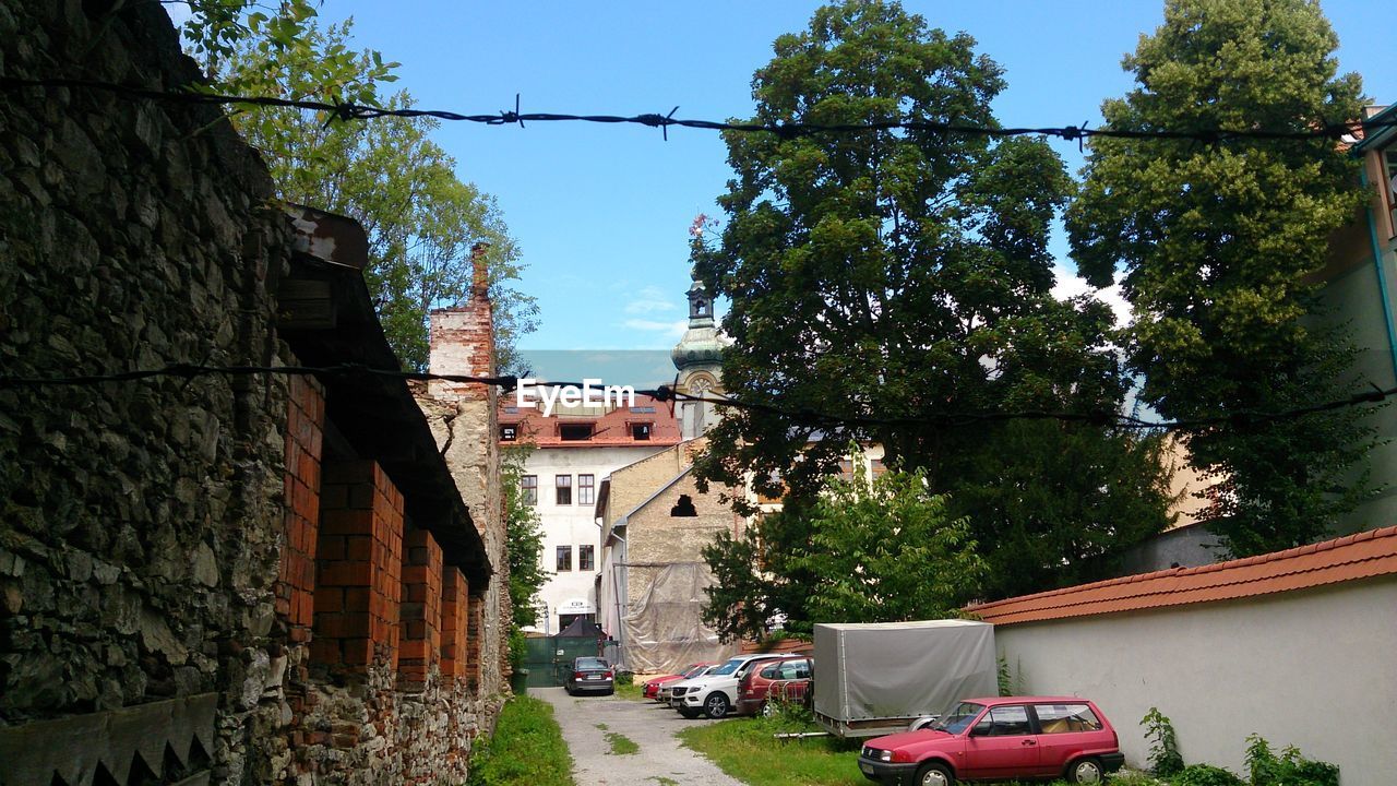 VIEW OF ROAD ALONG BUILDINGS