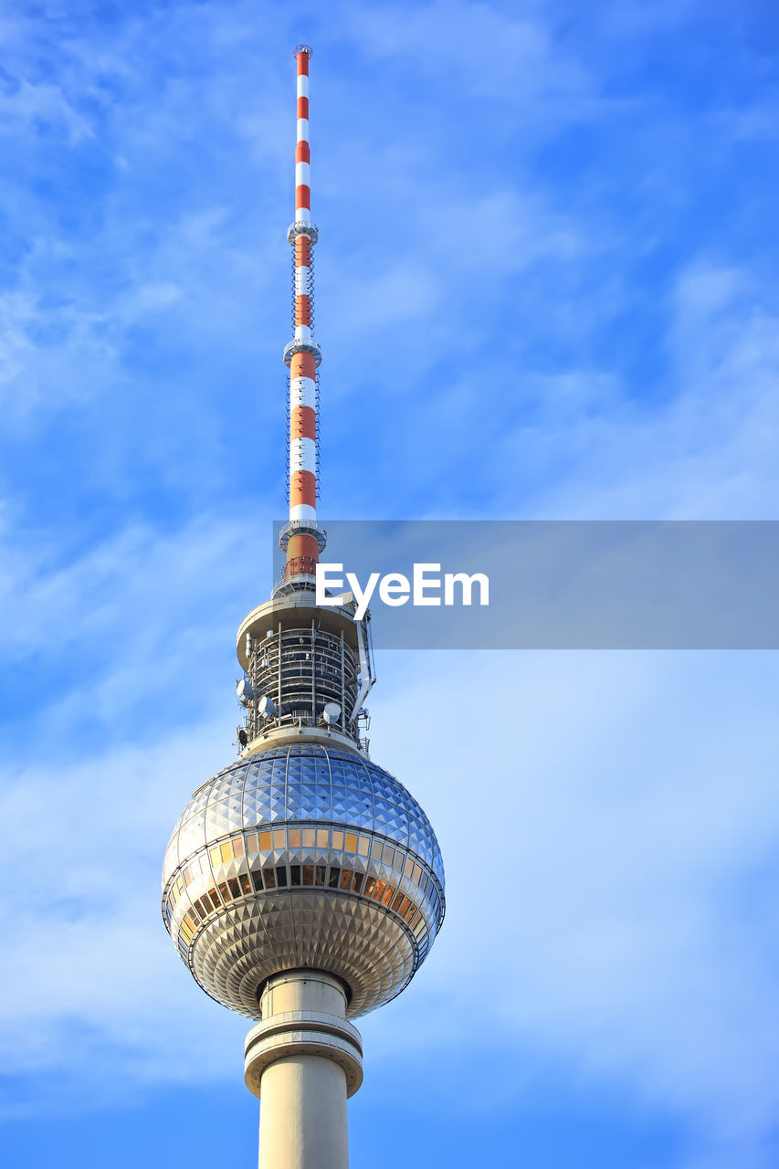 LOW ANGLE VIEW OF COMMUNICATIONS TOWER