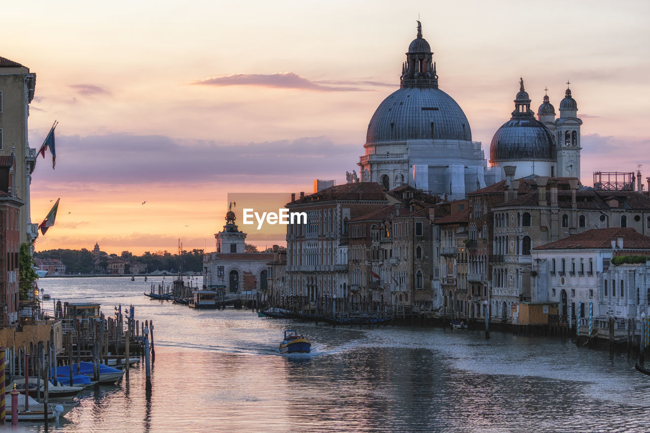 View of basilica di santa maria della salute from the accademia bridge. taken in venice, italy