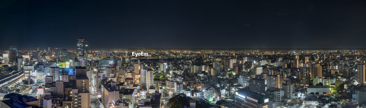 Panorama of nagoya city at night