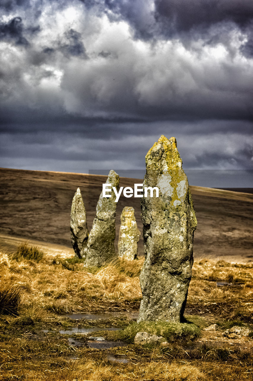 Dramatic sky over landscape