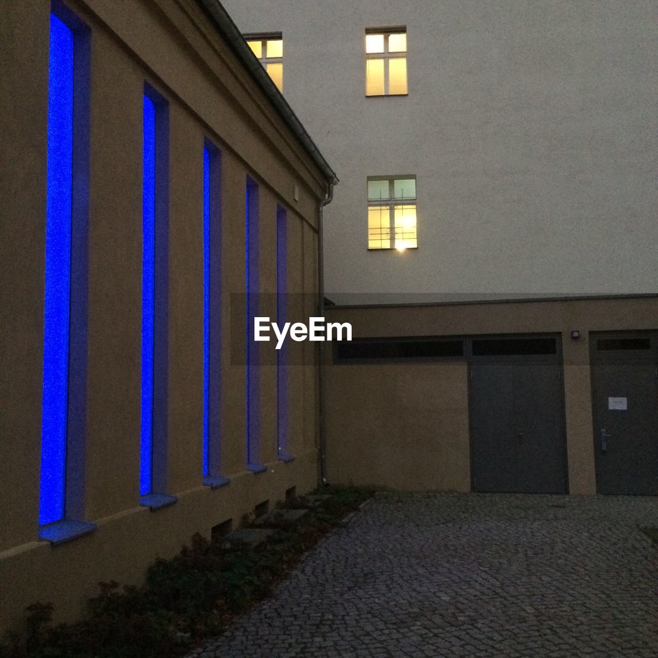Illuminated lights in buildings