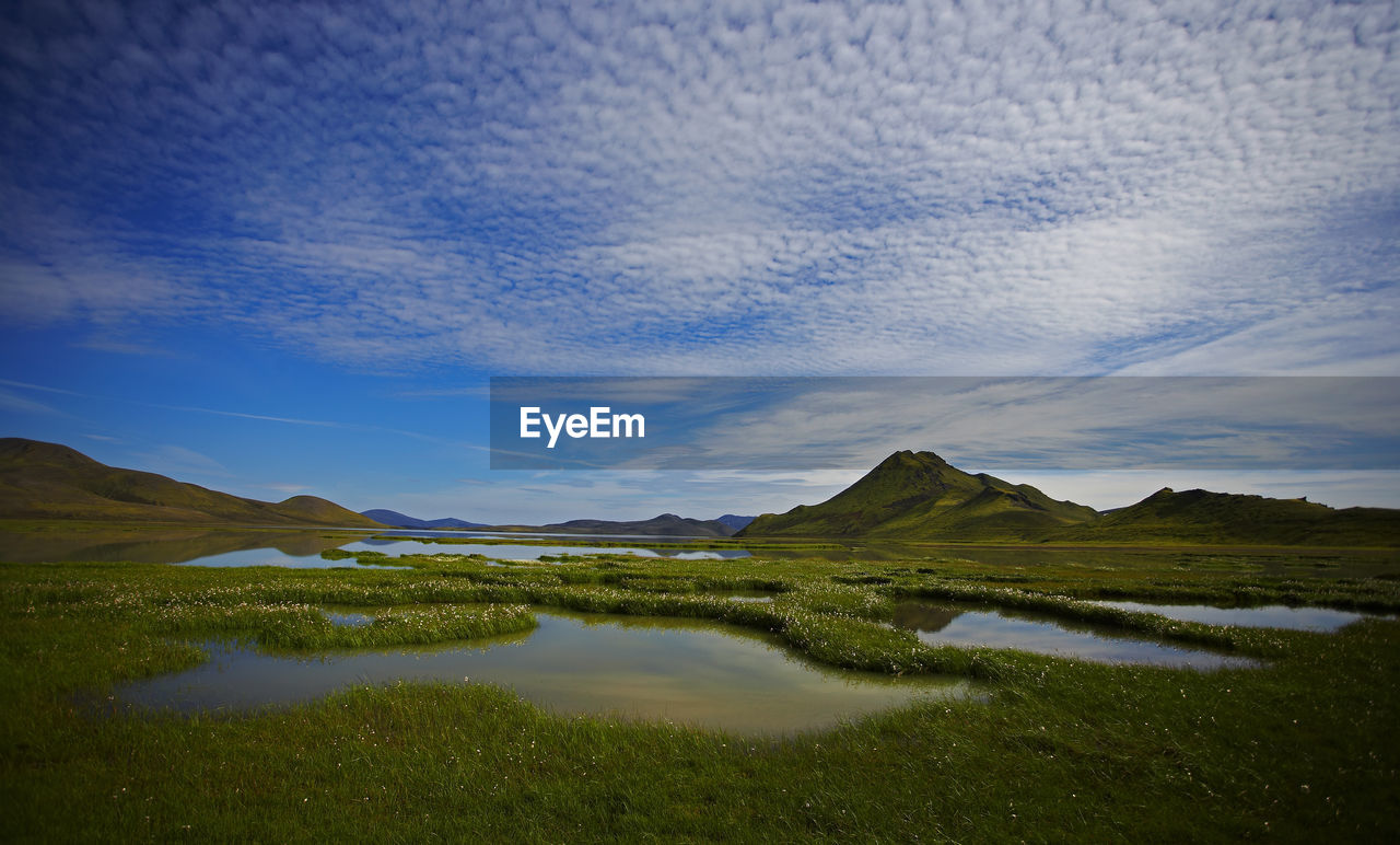 Lake in the fjallabak area on the icelandic highlands