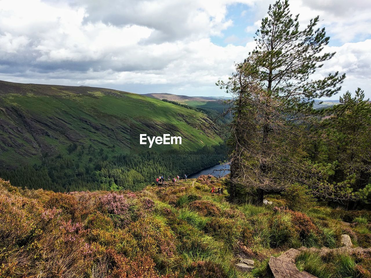 Hiking with friends in glendalough