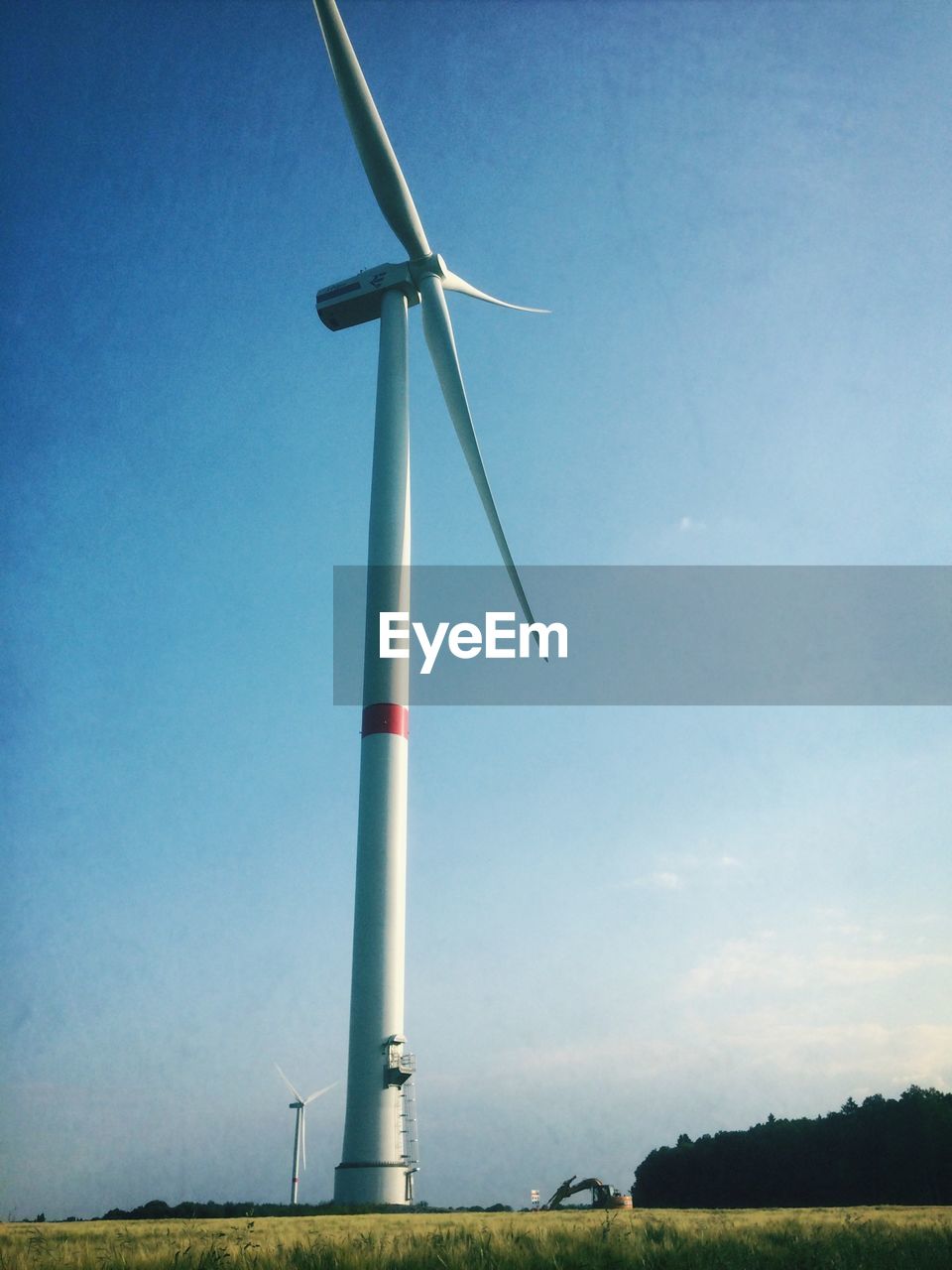 Close up of a modern wind mill