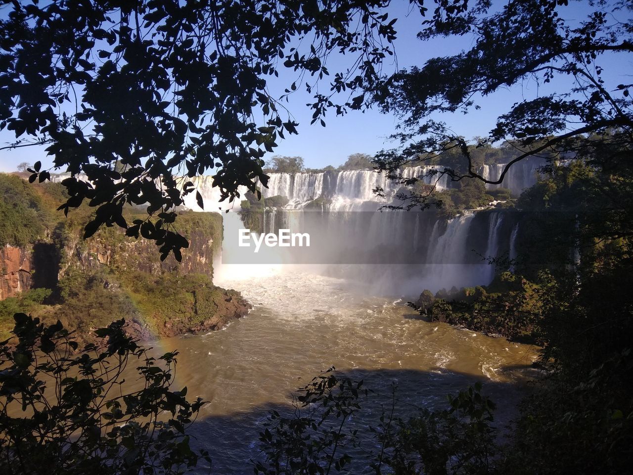 SCENIC VIEW OF WATERFALL