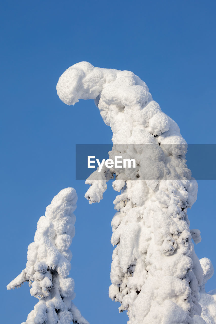 LOW ANGLE VIEW OF VAPOR TRAIL AGAINST CLEAR SKY