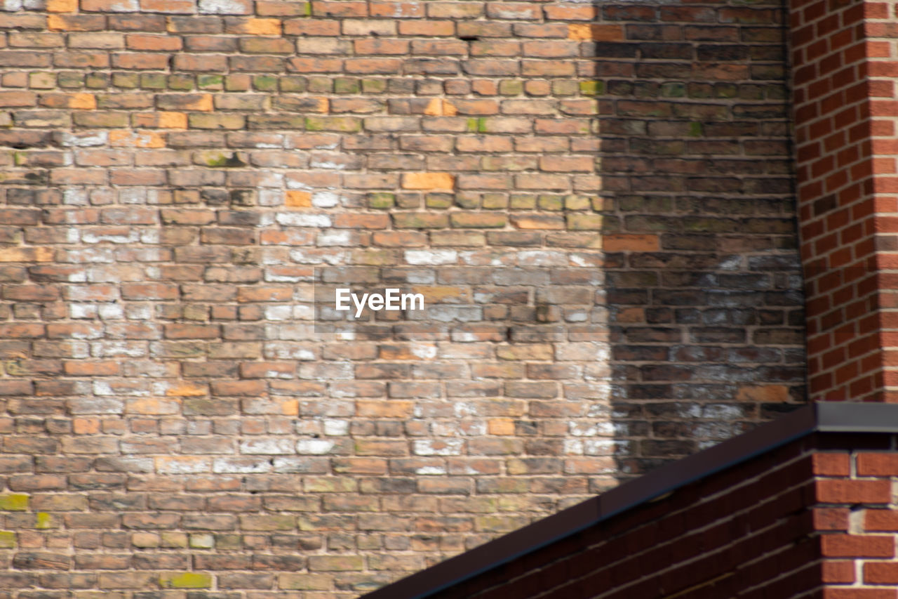 LOW ANGLE VIEW OF BRICK BUILDING