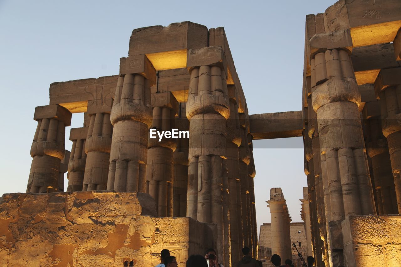 LOW ANGLE VIEW OF OLD RUINS