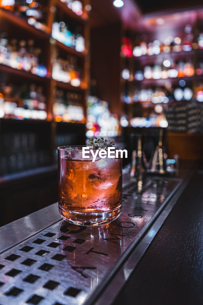 Close-up of drink on table