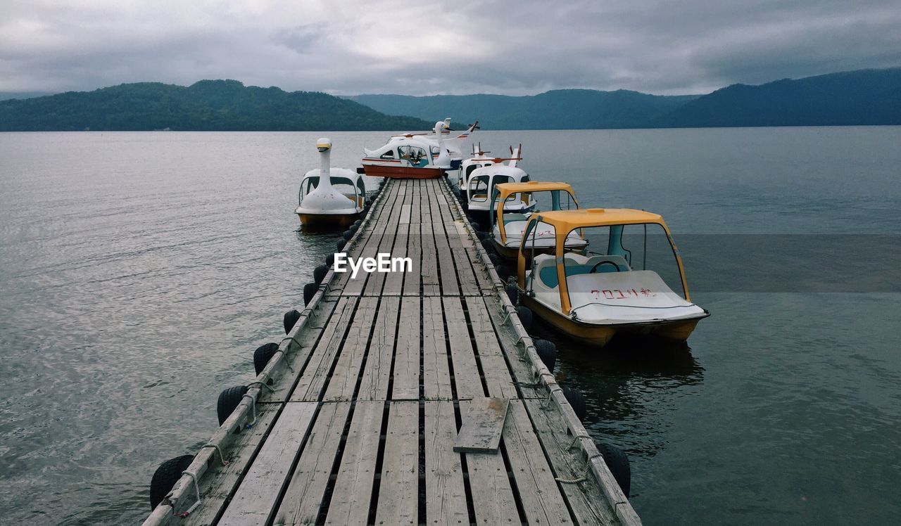 VIEW OF PIER ON LAKE