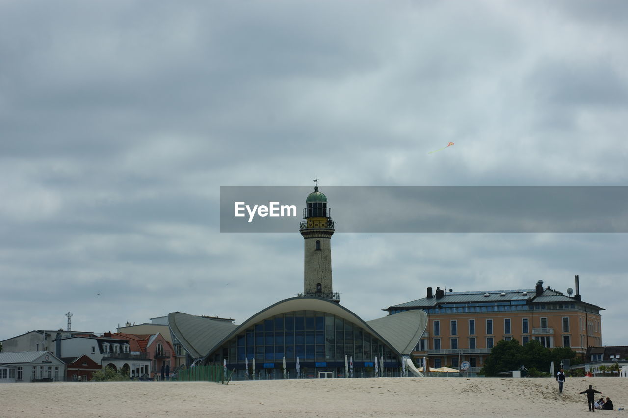 View of building against cloudy sky