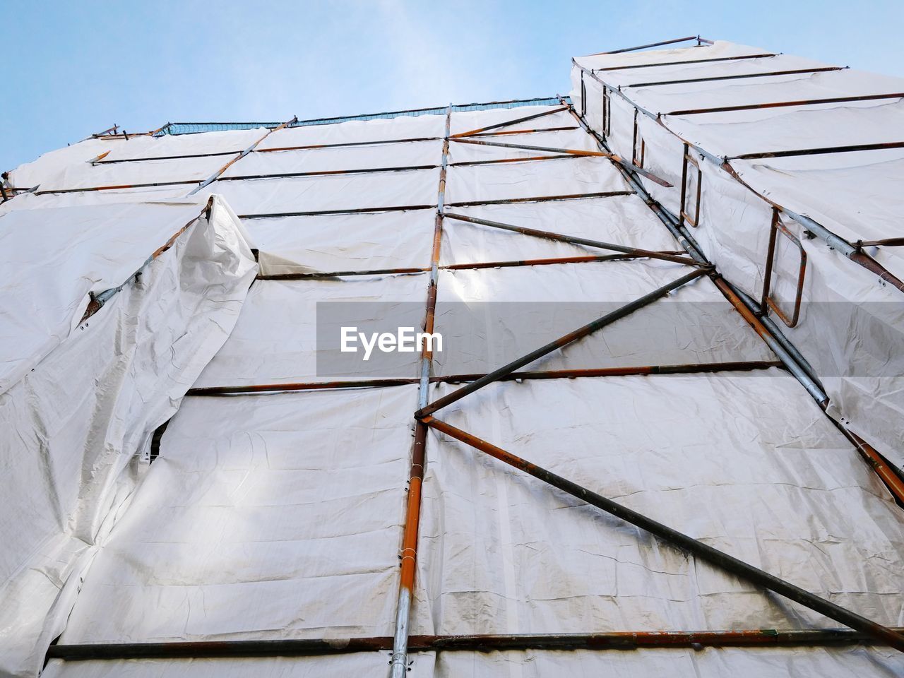 Scaffolding at construction site