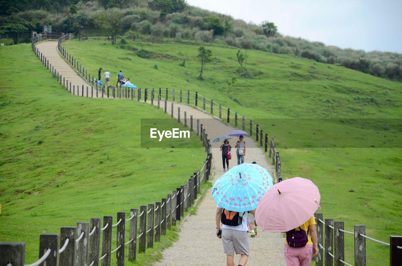 People on grassland