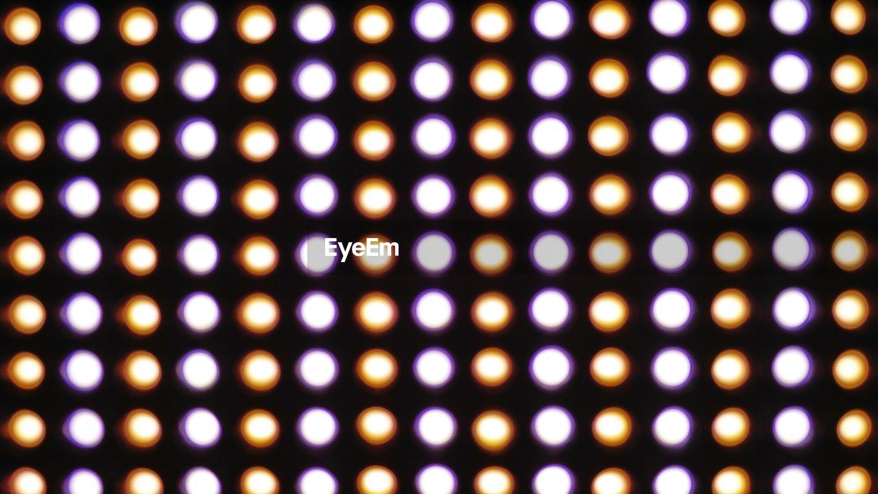 Full frame shot of illuminated lights