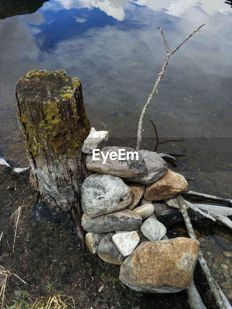 PORTRAIT OF MAN IN WATER AT SHORE