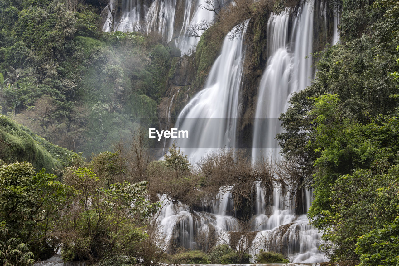 Thi lo su biggest waterfall at umphang wildlife sanctuary tak thailand. it is the 6th largest 