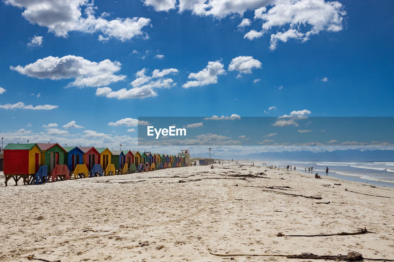 PANORAMIC SHOT OF BEACH AGAINST SKY