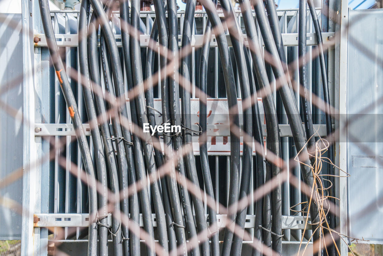 Close-up of construction site