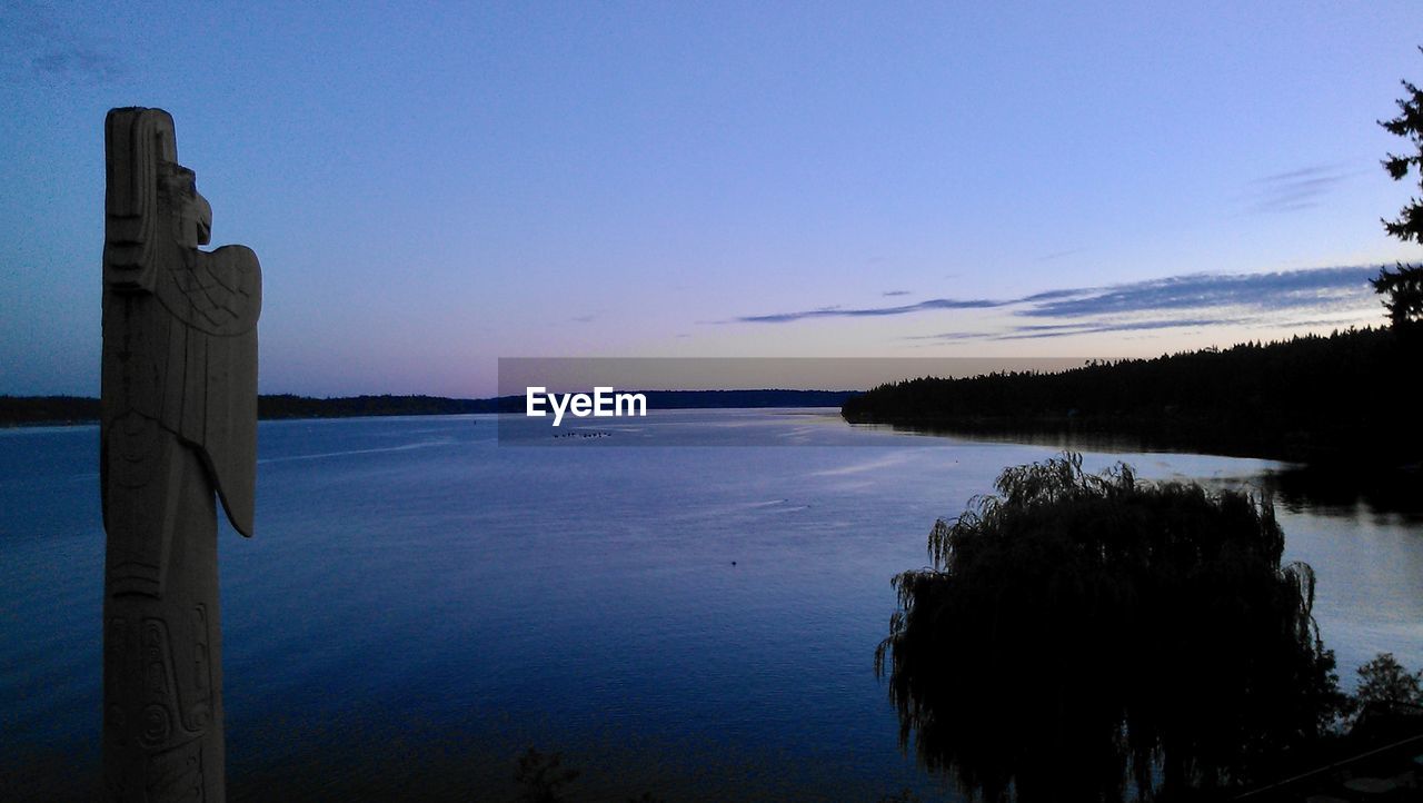 LAKE AGAINST SKY