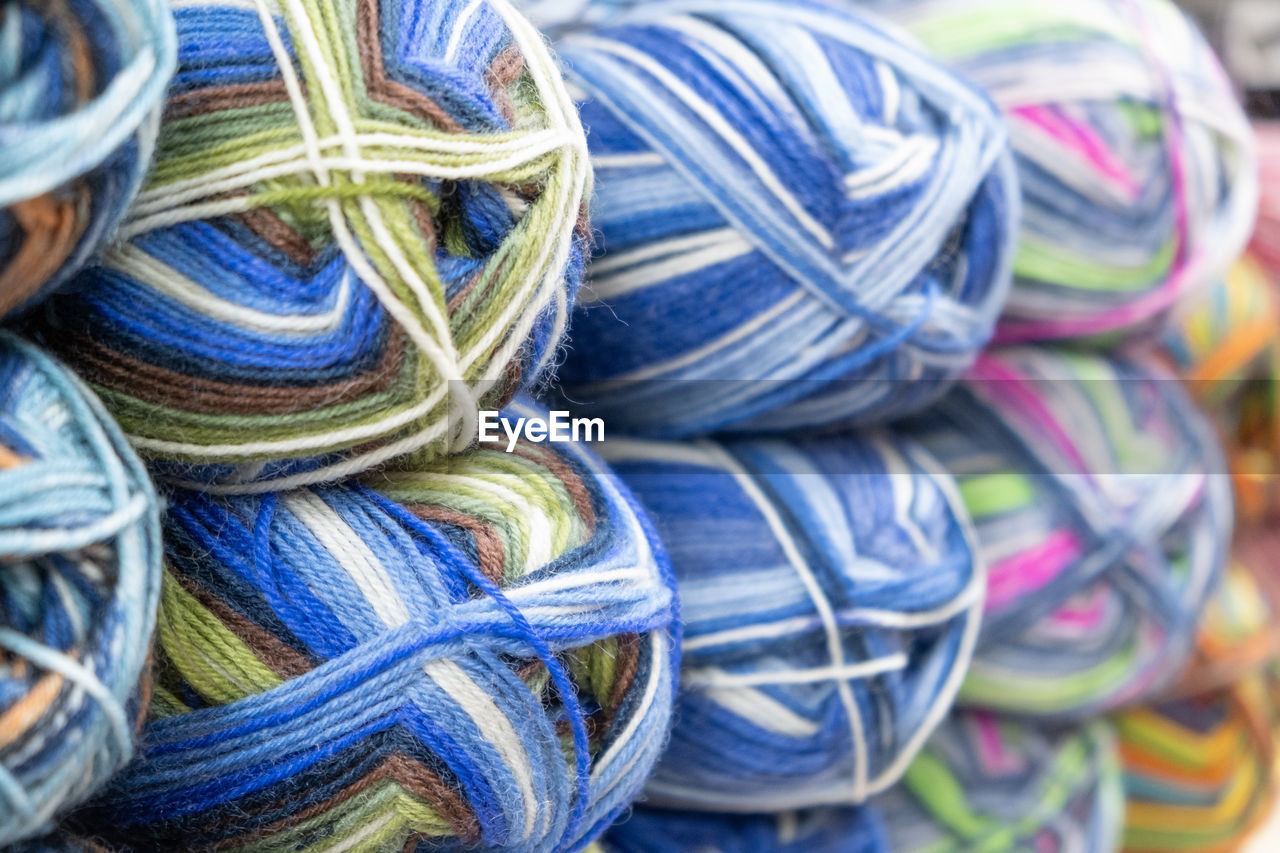 Full frame shot of woolen ball