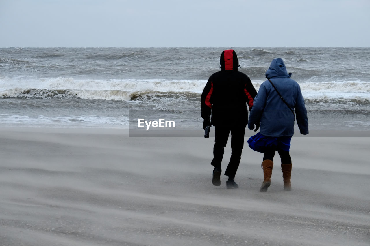 People walking at beach