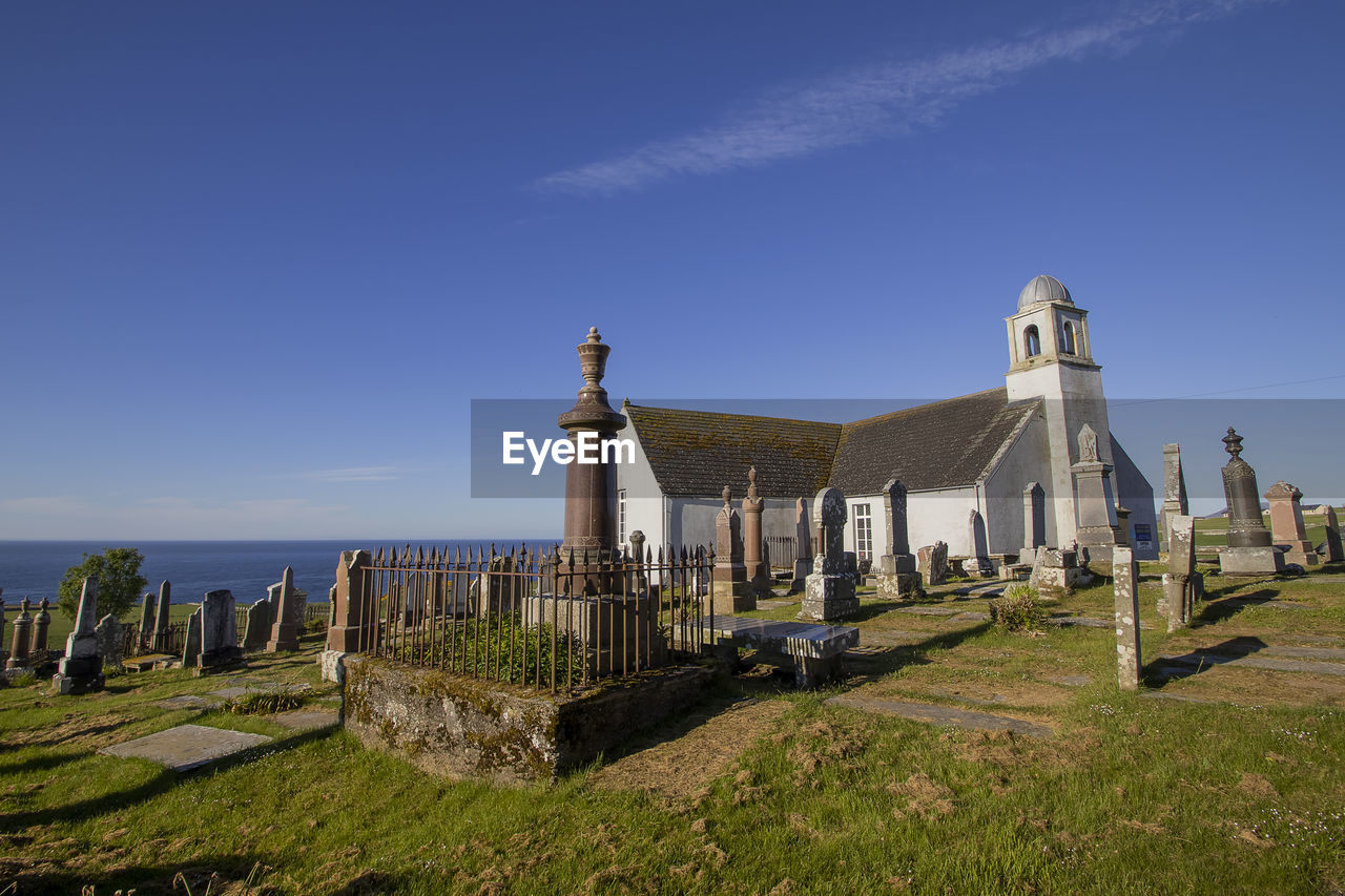 The old parish church in latheron in the scottish highlands, uk