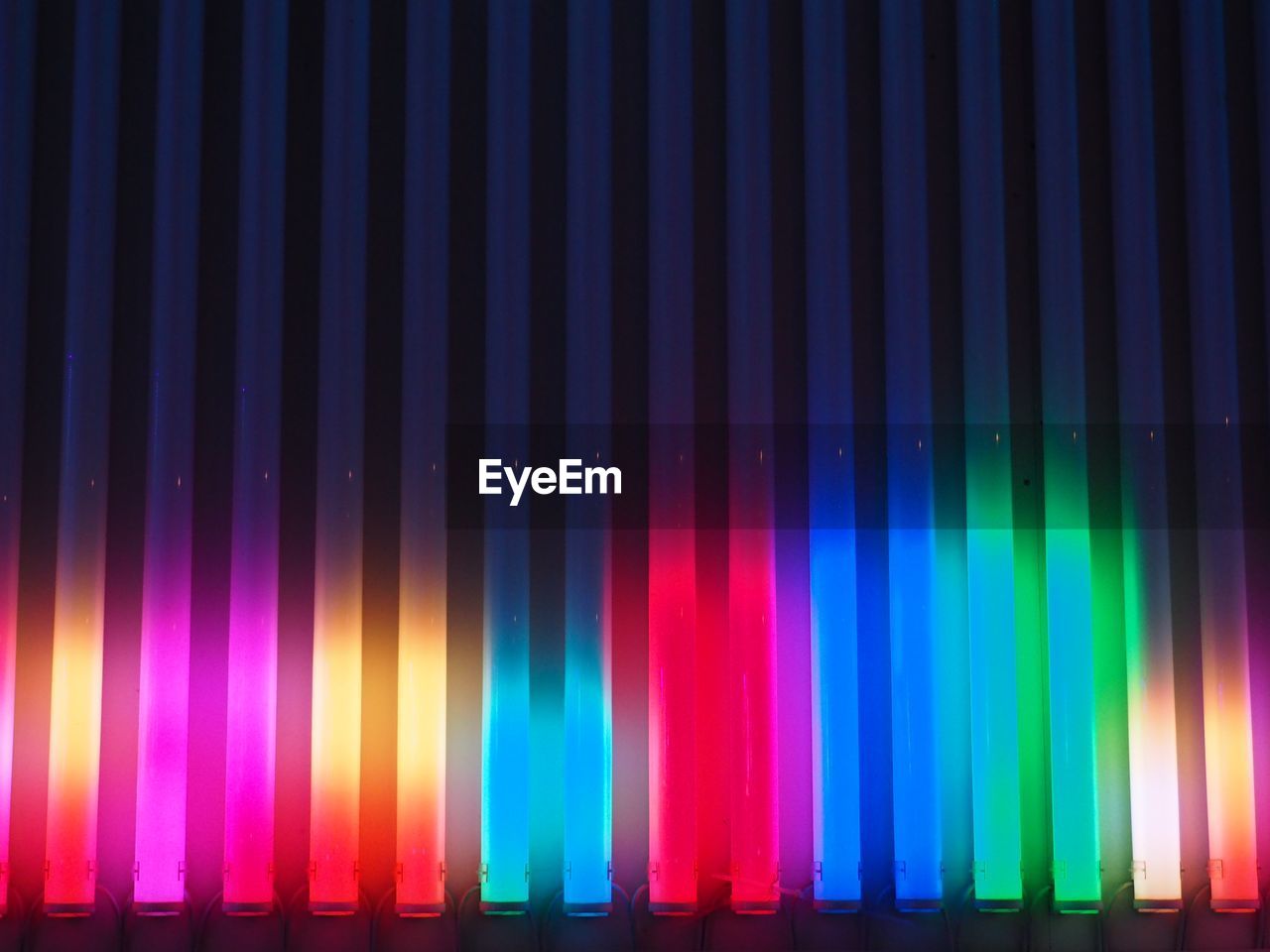 Full frame shot of multi colored stage lights