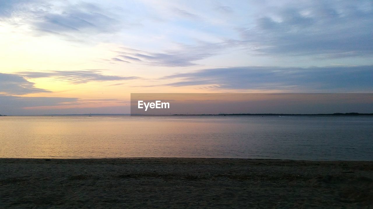 Beach at sunset