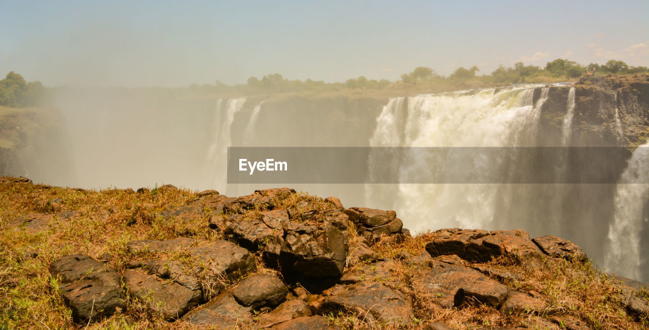 Victoria falls is a waterfall near the cities of victoria falls in zimbabwe and livingstone