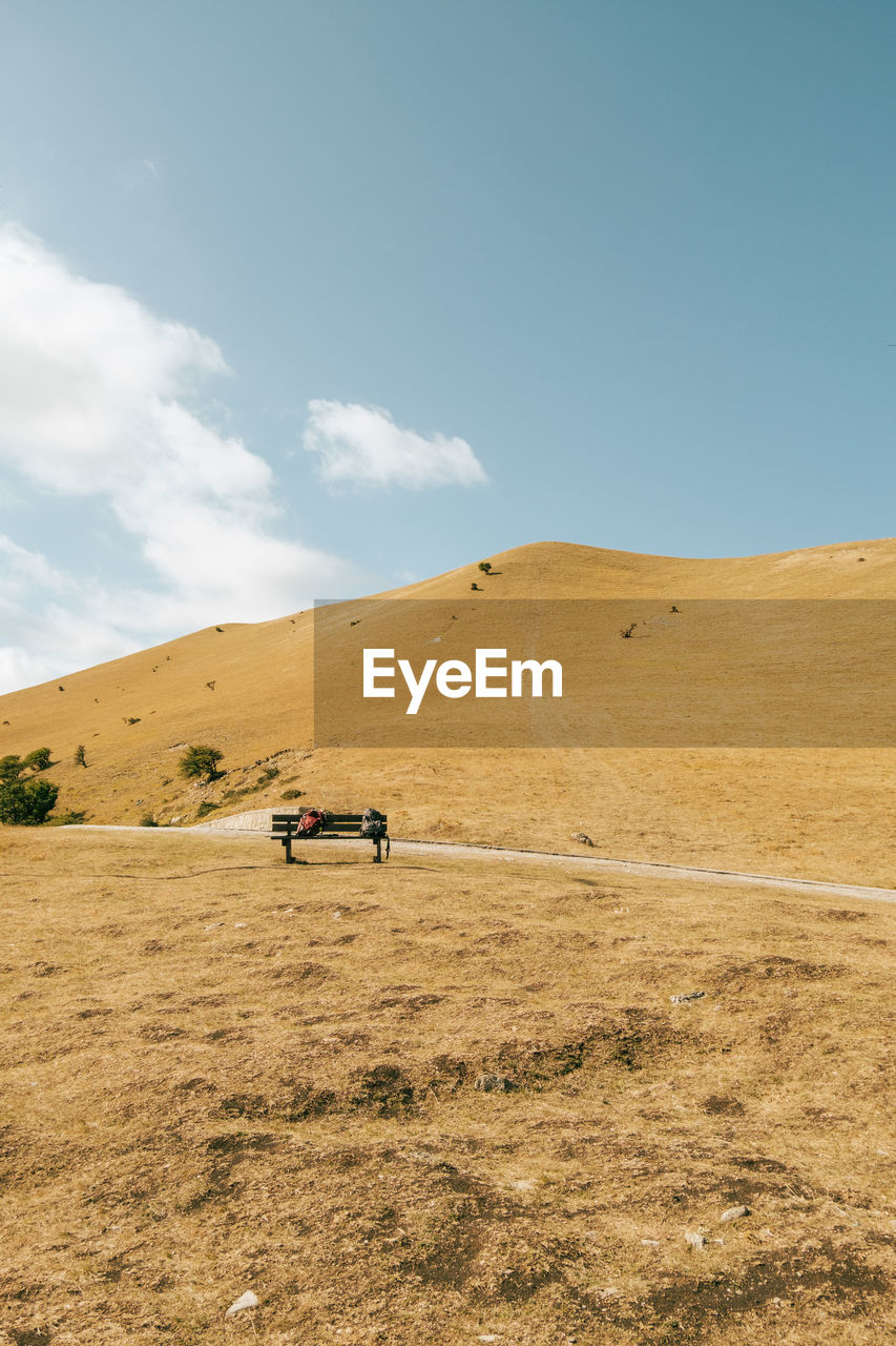 Scenic view of mountain against sky