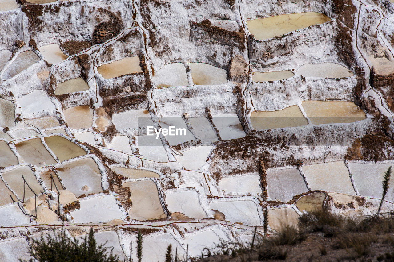 close-up of stone wall