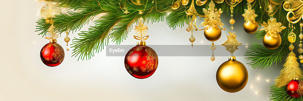 christmas tree, holiday, christmas decoration, decoration, tree, hanging, celebration, christmas, christmas ornament, branch, tradition, plant, no people, fir, nature, event, gold, green, produce, leaf, red, fruit, indoors, shiny, illuminated, plant part, traditional festival, close-up, food and drink