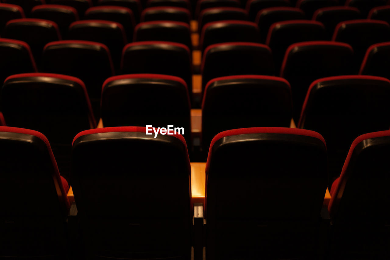 Full frame shot of empty chairs