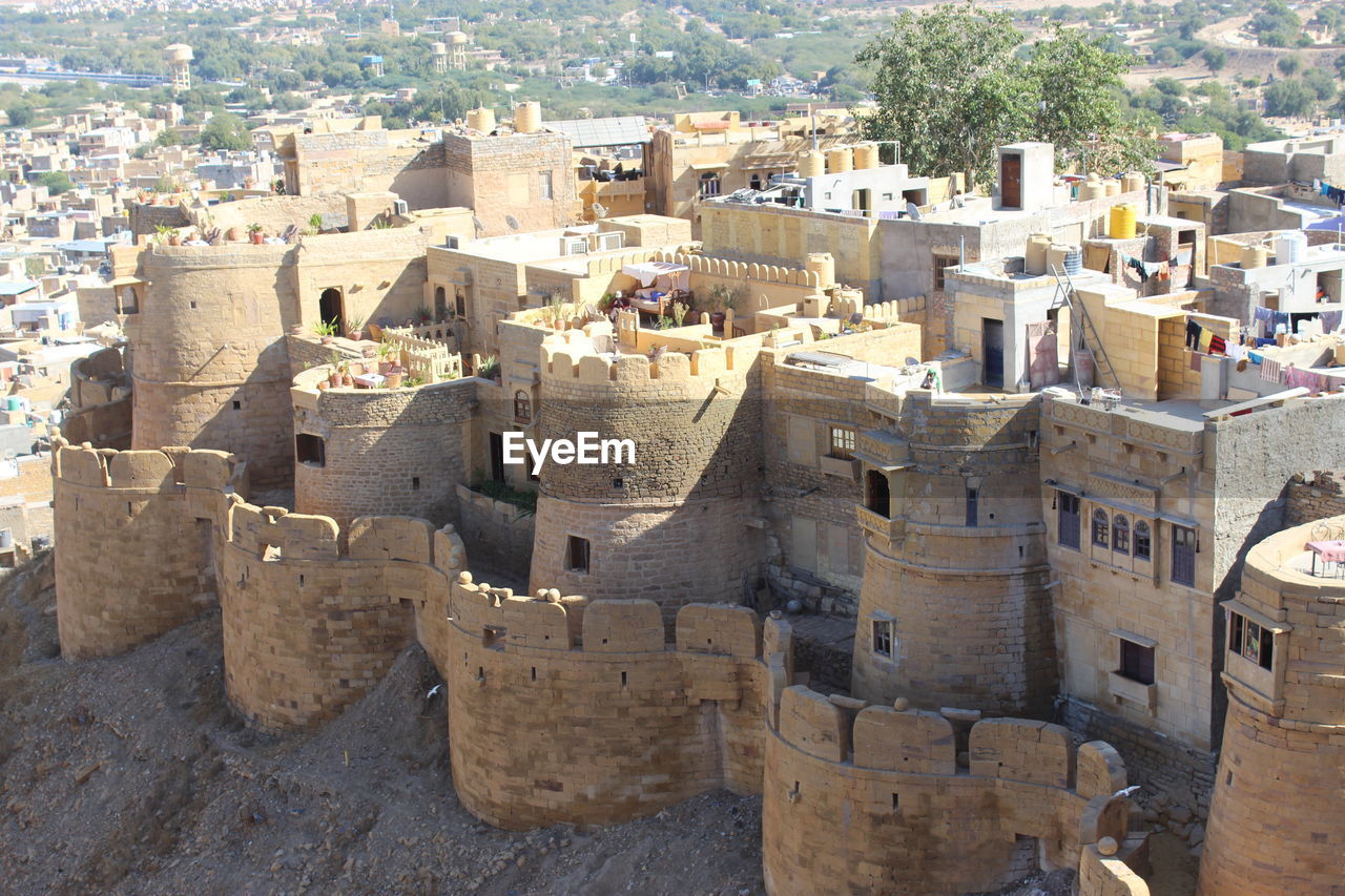 High angle view of cityscape