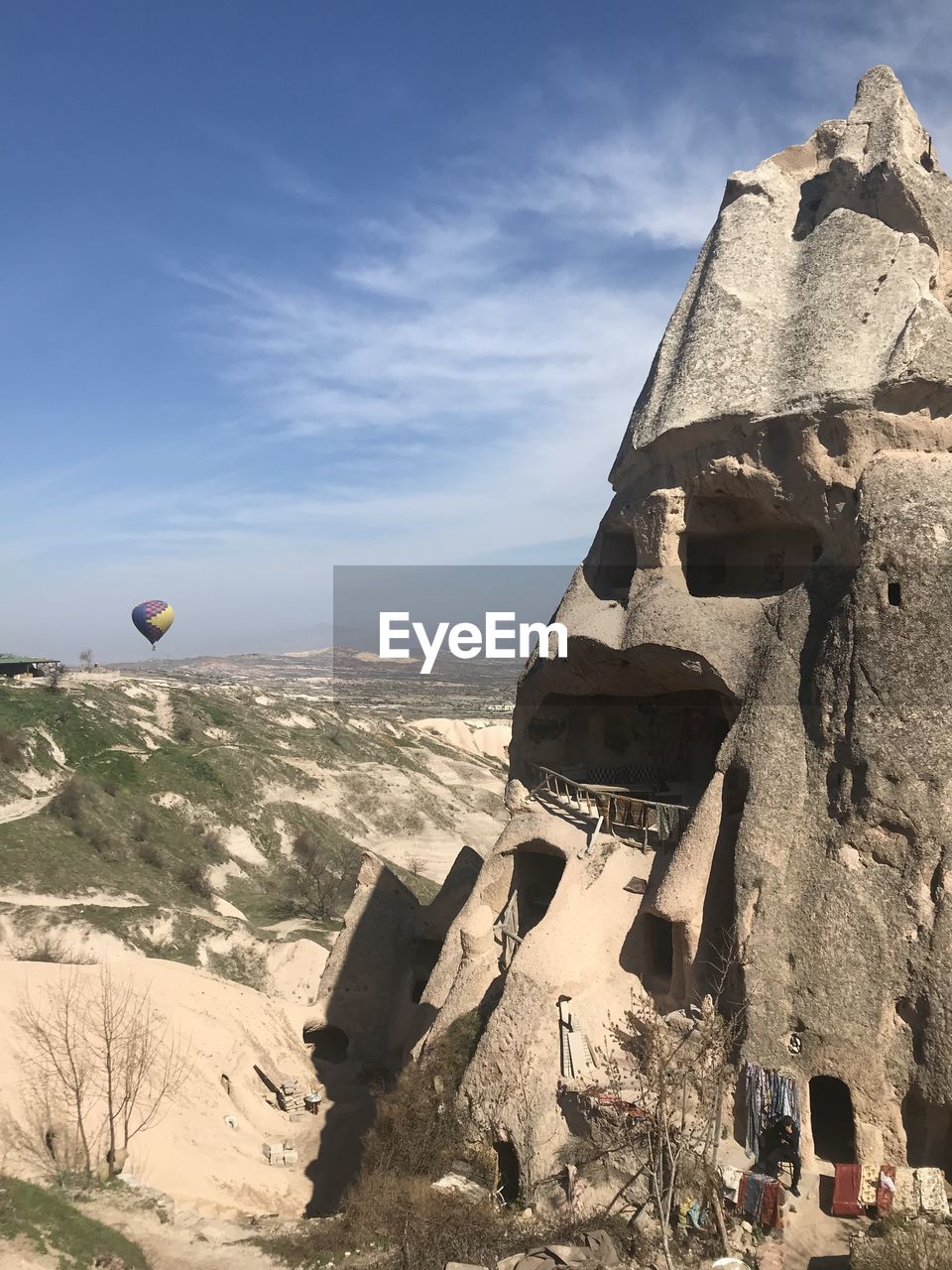 VIEW OF HOT AIR BALLOON