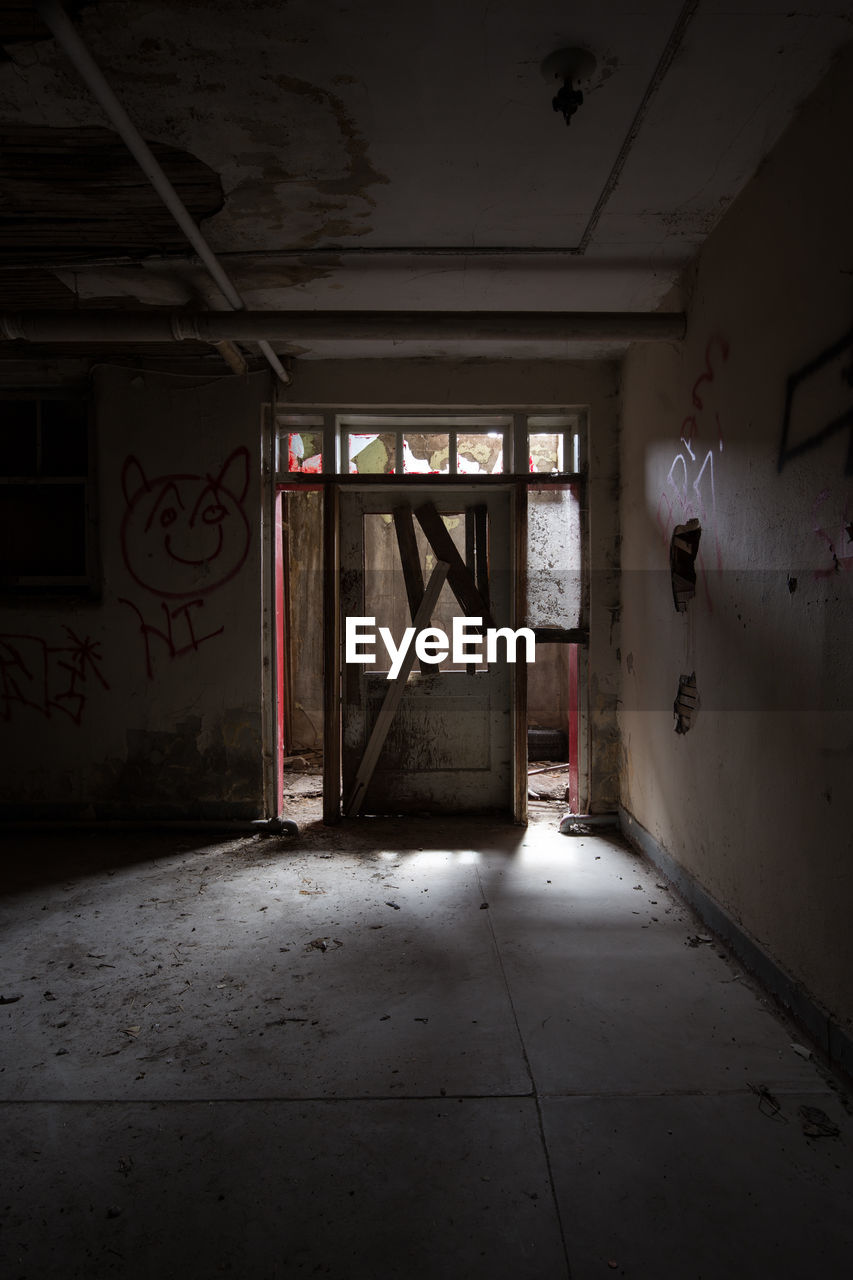 Interior of abandoned home