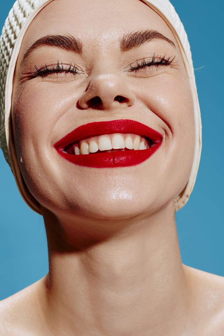 close-up portrait of young woman