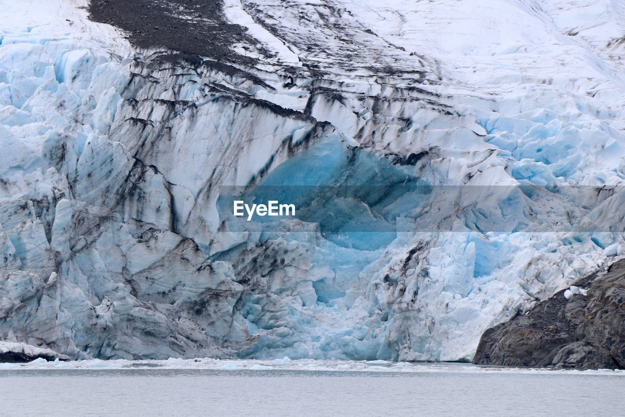 Scenic view of frozen sea