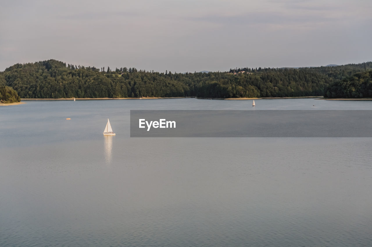 VIEW OF LAKE AGAINST SKY