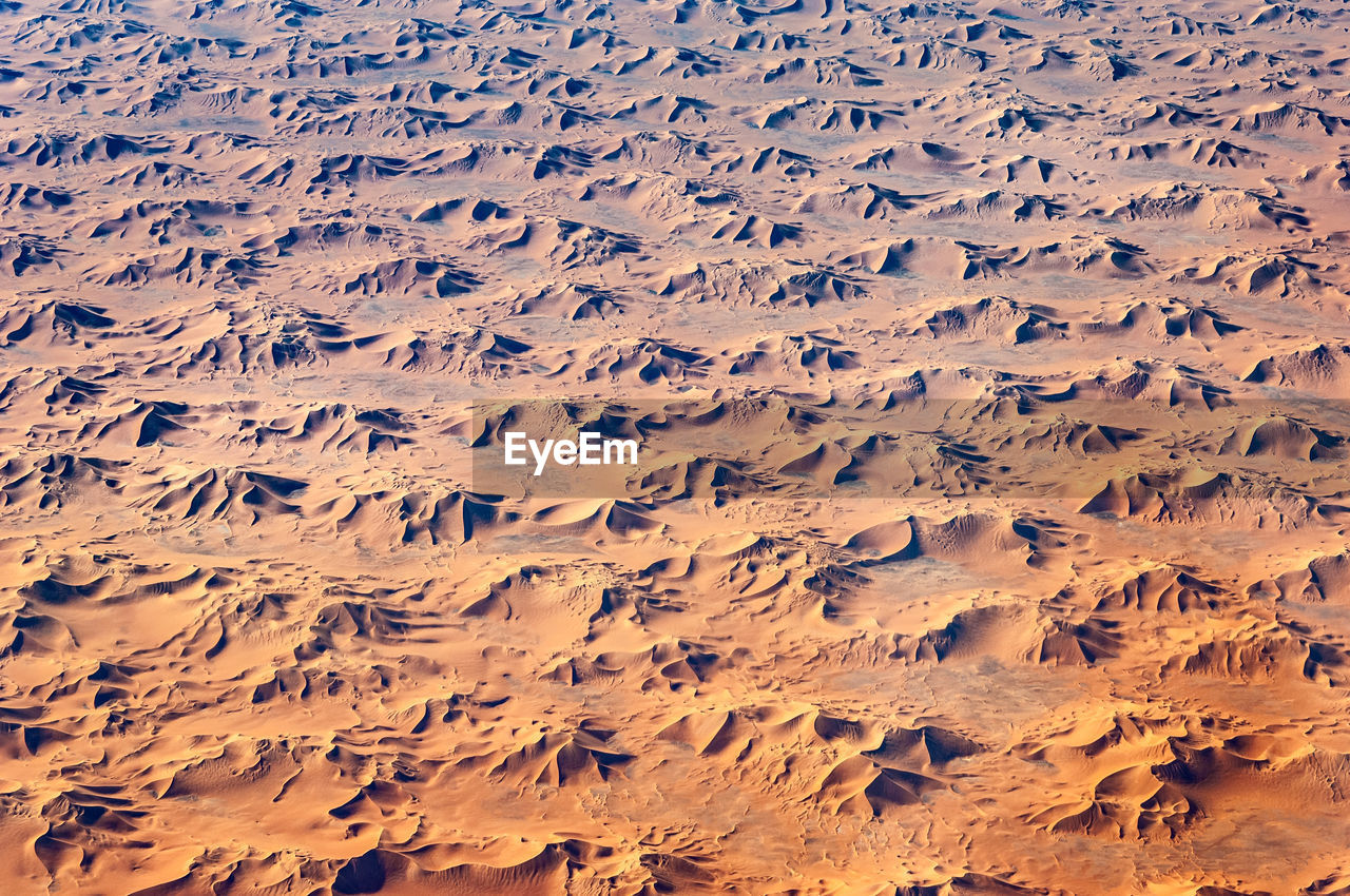 Aerial view of the sahara desert